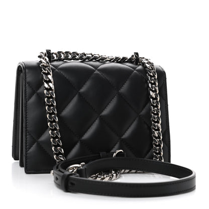 Alexander McQueen Lambskin Quilted Knuckle Shoulder Bag Black 2 of 4