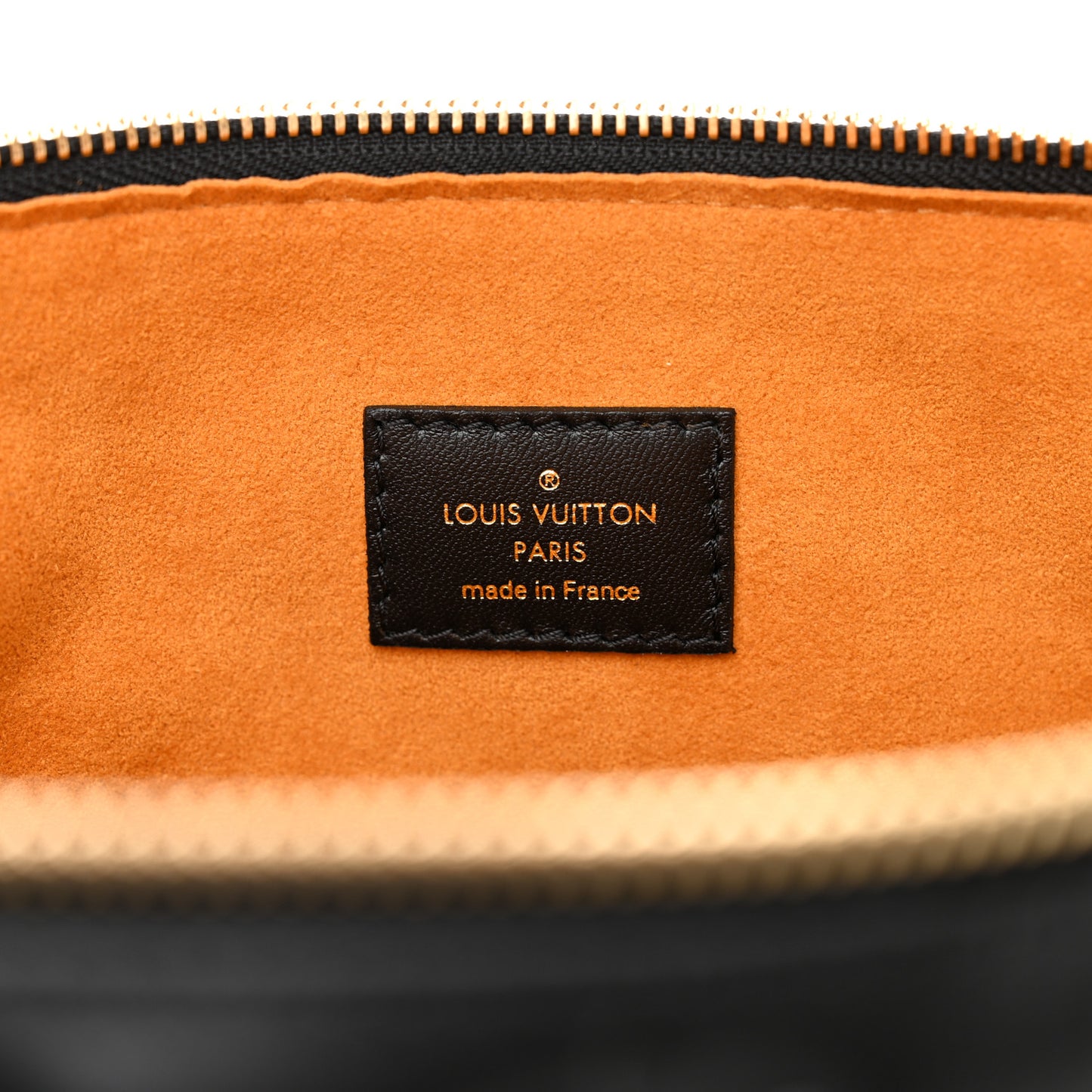 Lambskin Embossed Monogram Coussin MM Black