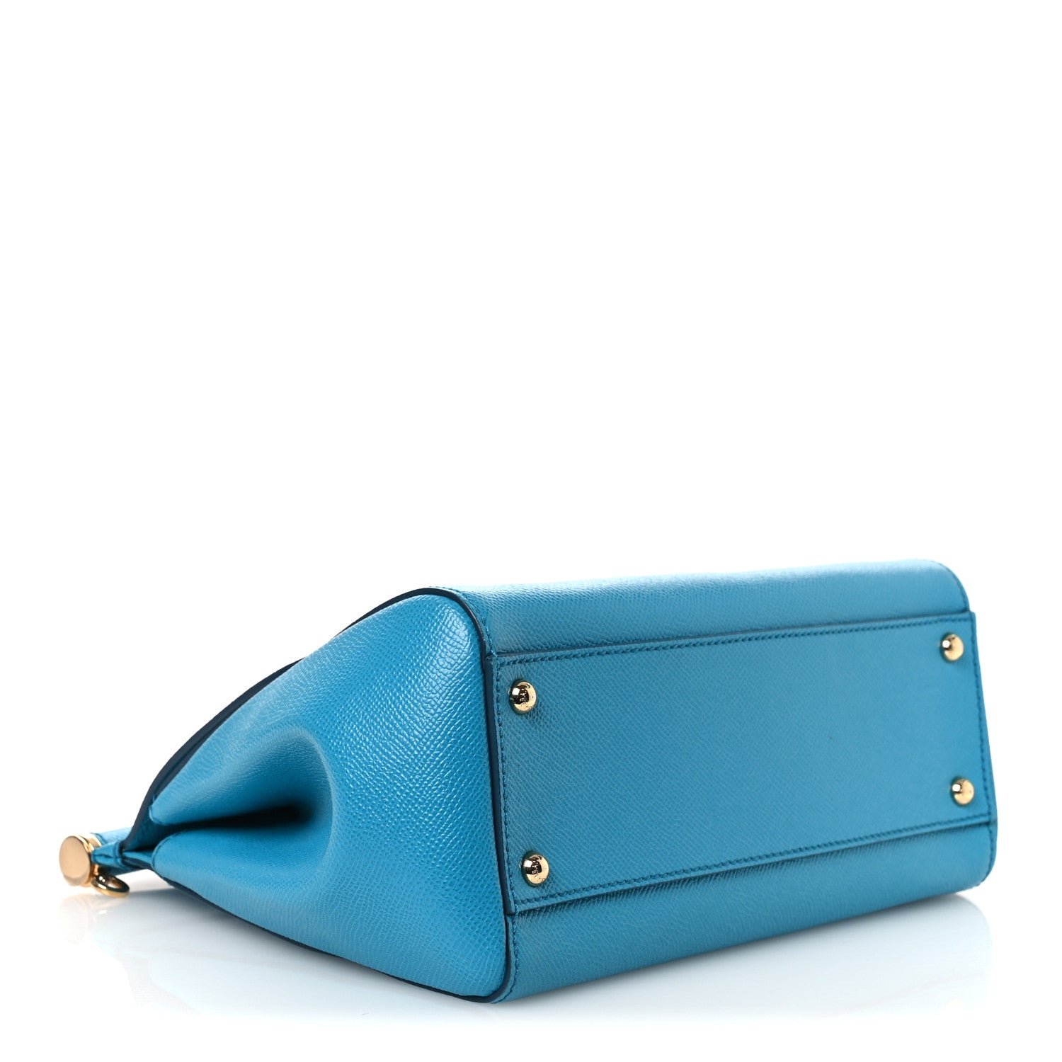 Dolce & Gabbana Dauphine Calfskin Medium Miss Sicily Satchel Blue 5 of 14