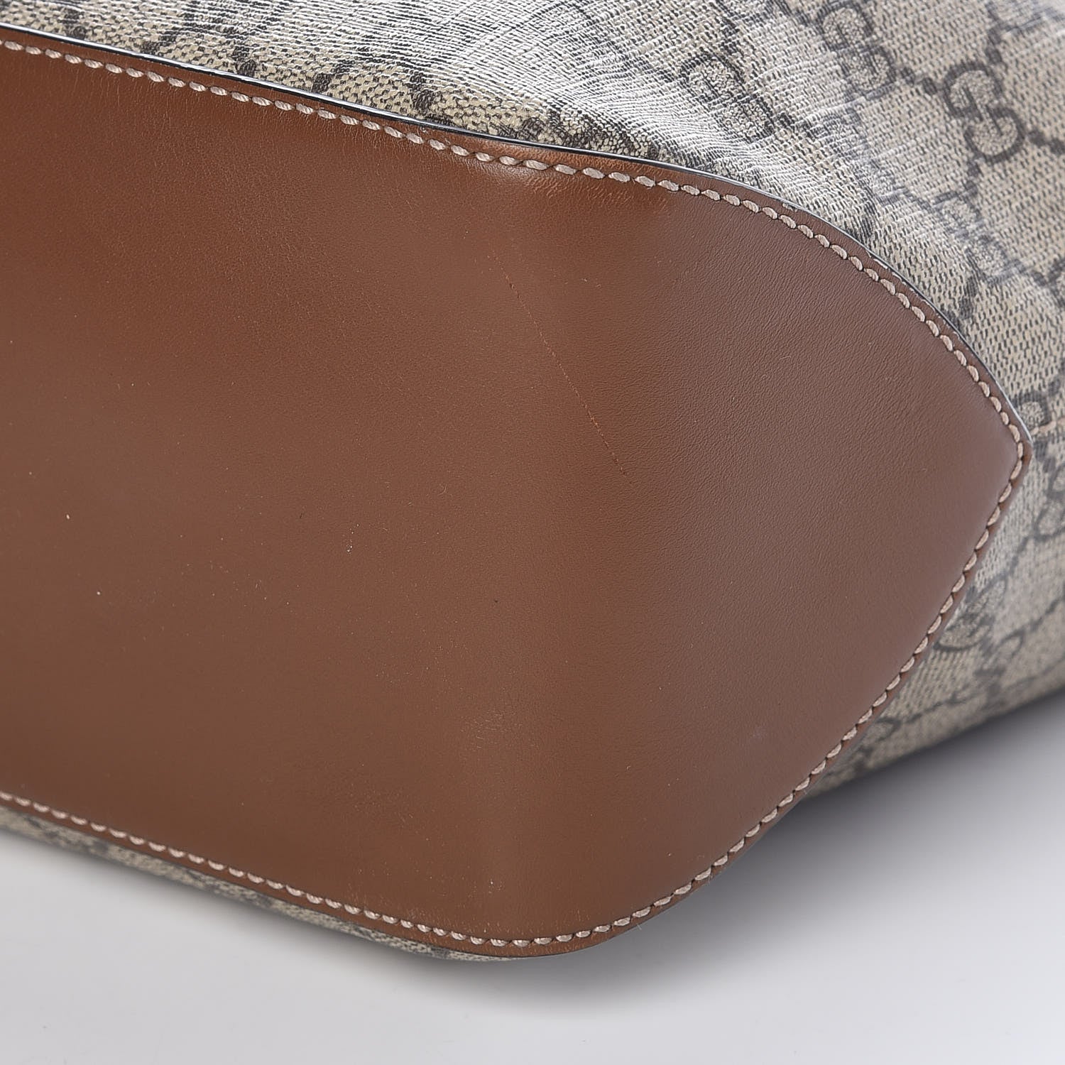 Gucci GG Supreme Monogram Large Linea A Hobo Light Brown 9 of 9