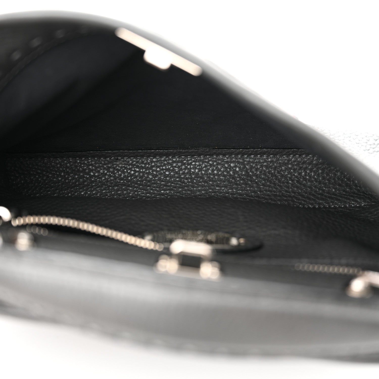 Fendi Cuoio Romano Selleria Mini Peekaboo Iconic Fit Satchel Asfalto Multicolor 5 of 12