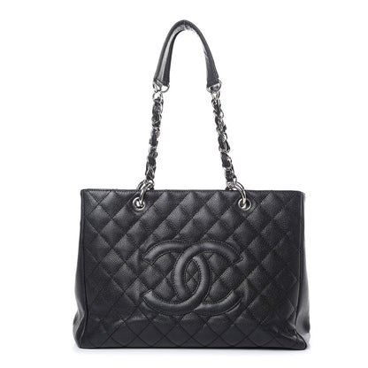 Chanel Caviar Quilted Grand Shopping Tote GST Black 1 of 26