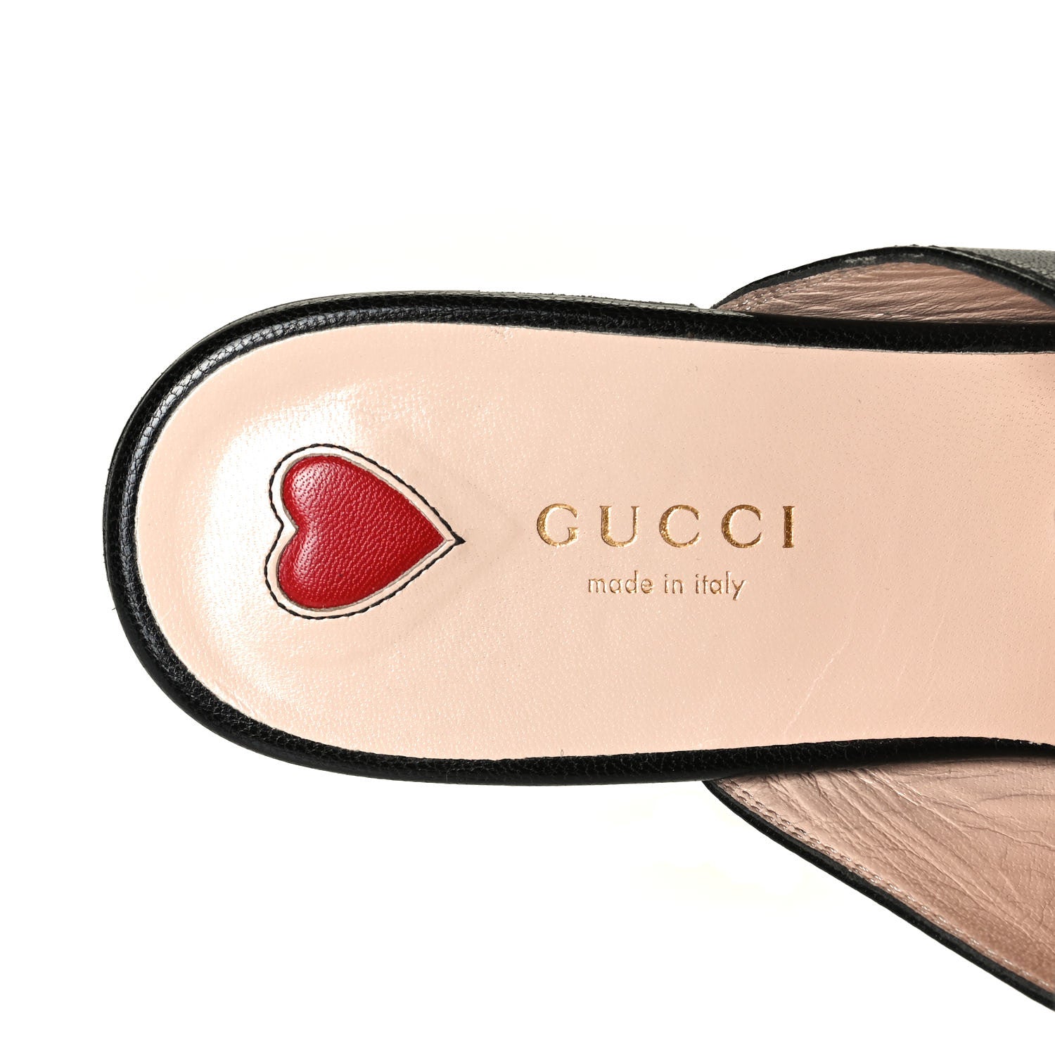 Gucci Goatskin Bee Star Embroidered Womens Princetown Slippers 38.5 Black 4 of 10