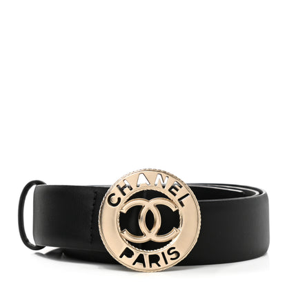 Chanel Calfskin CC Belt 75 30 Black 1 of 7