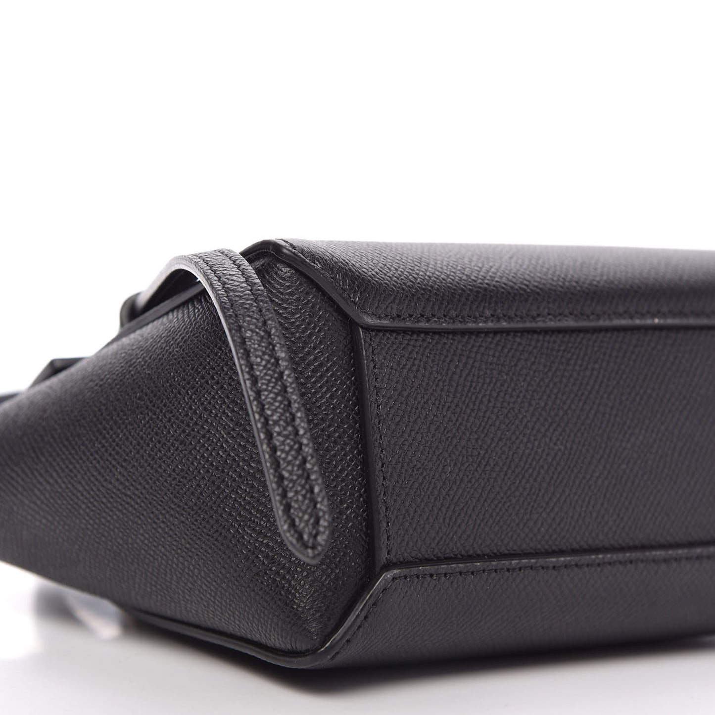 Grained Calfskin Pico Belt Bag Black