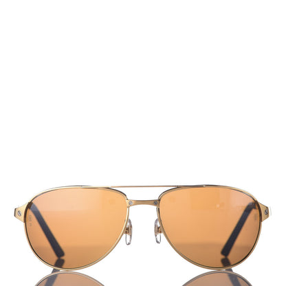 Cartier Santos Dumont Vendome Aviator Sunglasses T8200747 Gold 2 of 7