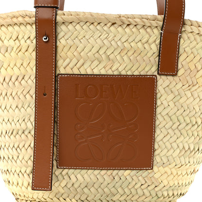 Loewe Raffia Basket Tote Bag Natural Tan 8 of 10