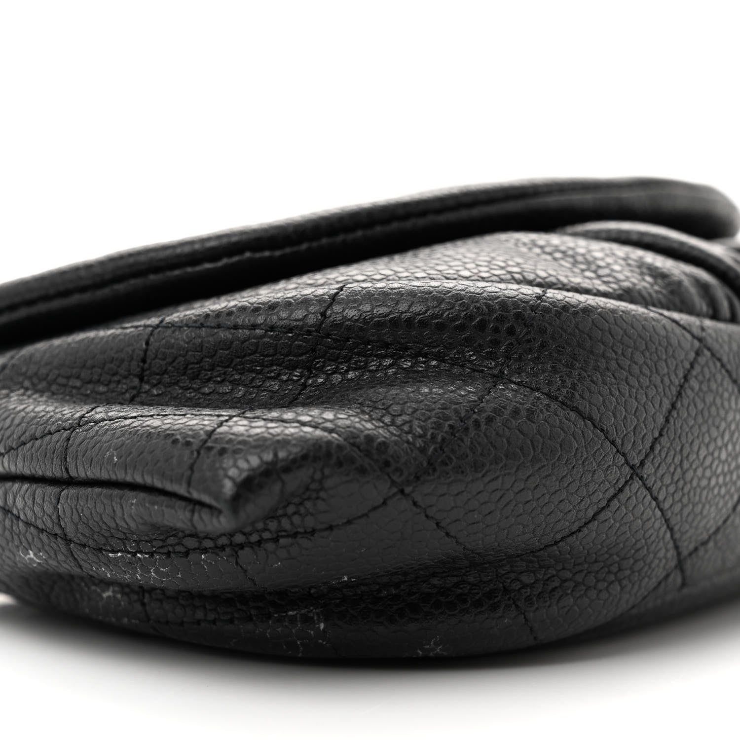 Chanel Caviar Half Moon Wallet On Chain WOC Black 10 of 12