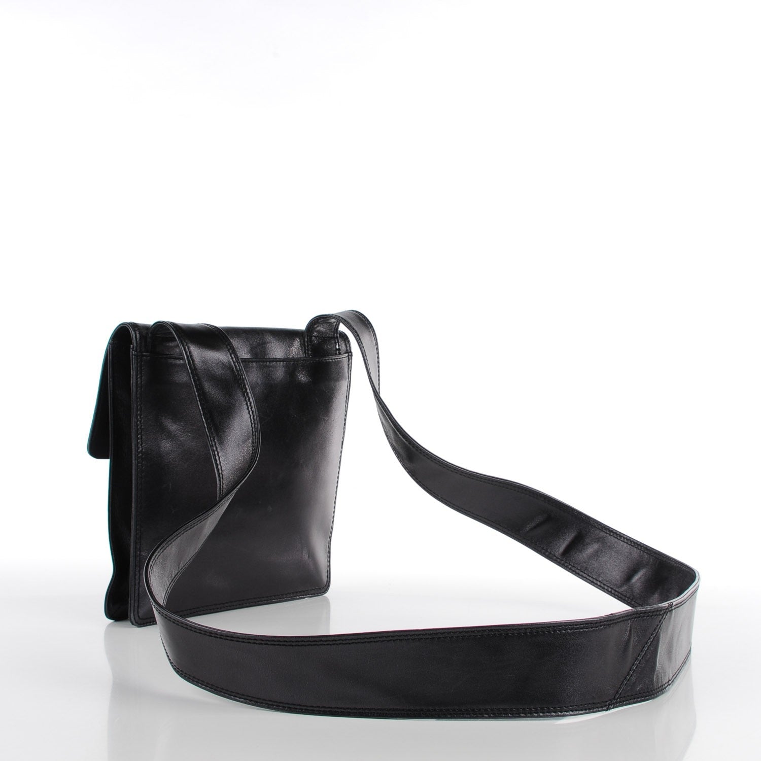 Chanel Lambskin Shoulder Flap Bag Black 3 of 8
