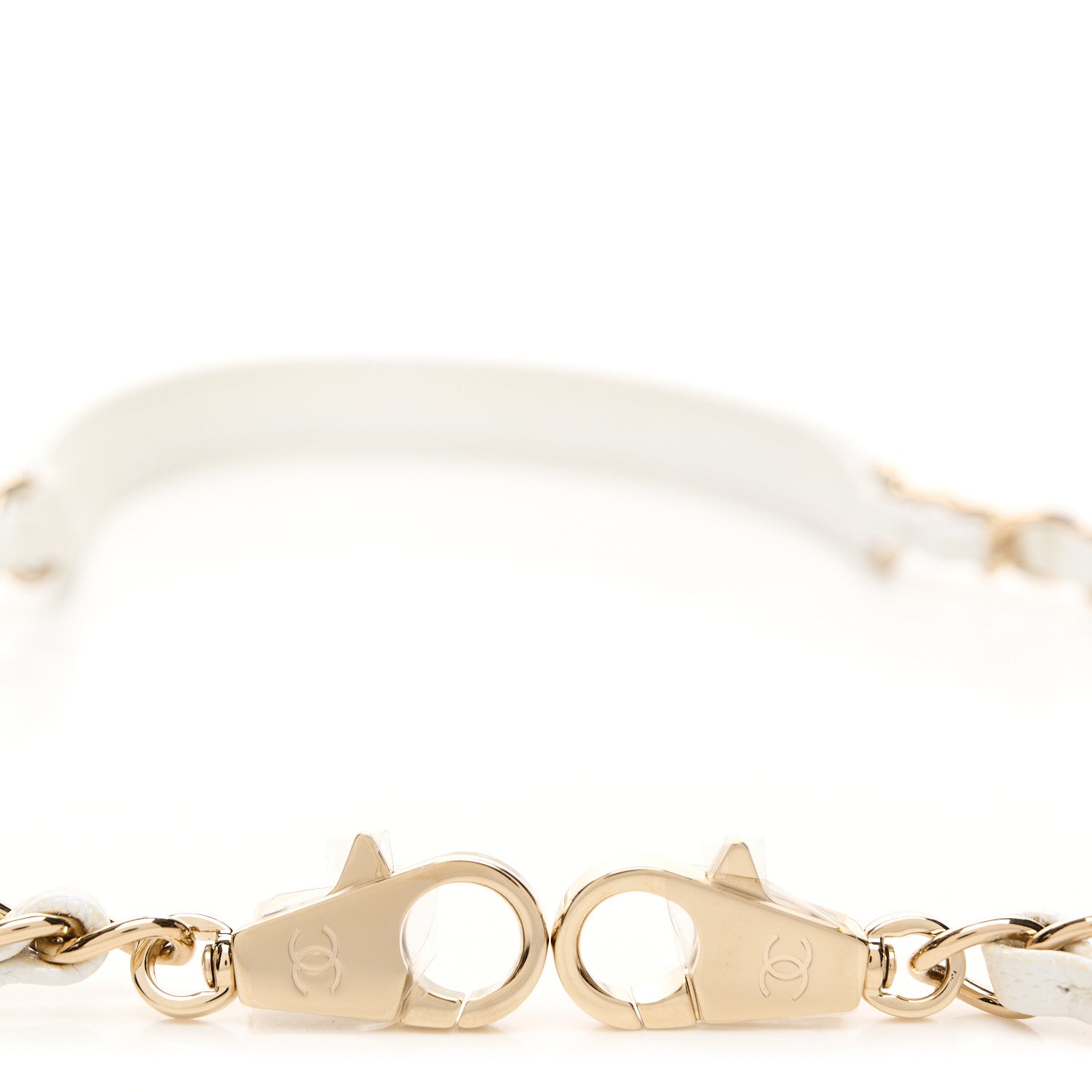 Chanel Iridescent Caviar Coco Handle Strap White 3 of 4