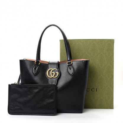 Gucci New Sakai Calfskin Lux Small Dahlia Tote Black 9 of 9