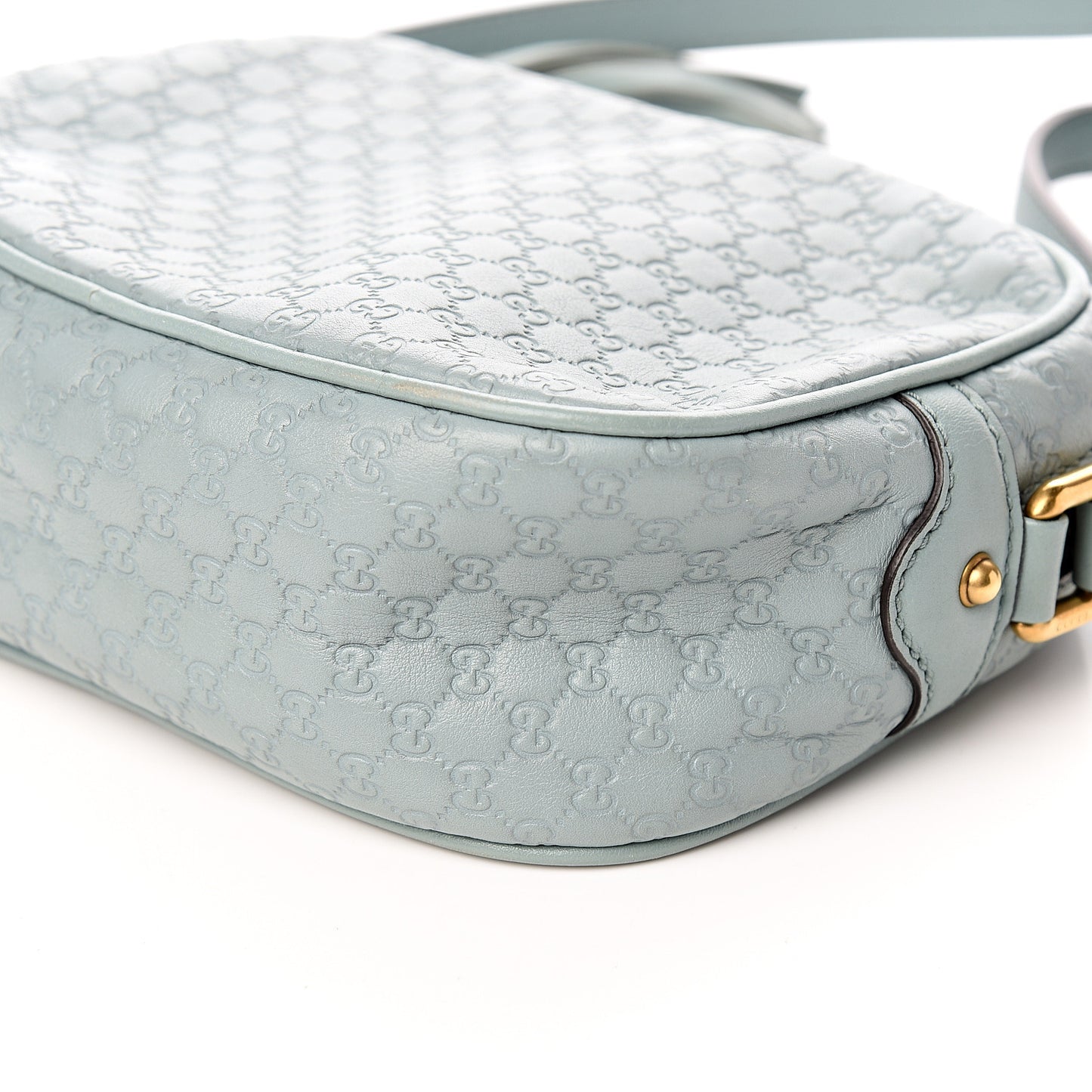 Soft Microguccissima Sunshine Disco Crossbody Bag Blue