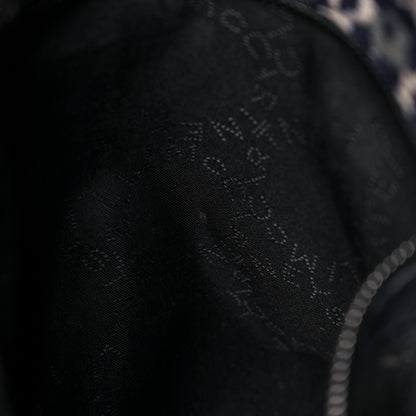 Stella McCartney Cotton Canvas Leopard Small Falabella Fold Over Tote Grey 12 of 13