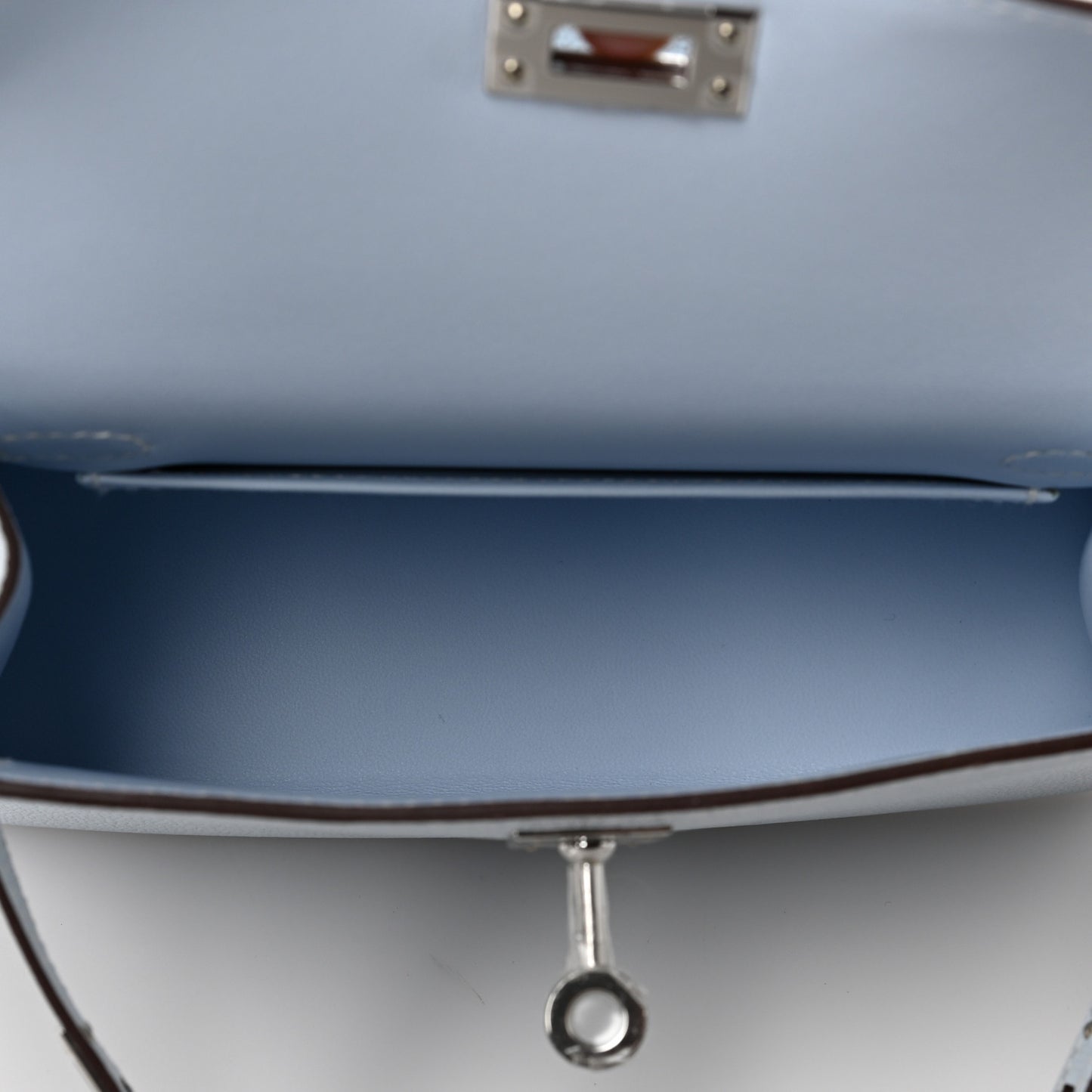 Chevre Mysore Mini Kelly Sellier 20 Bleu Brume