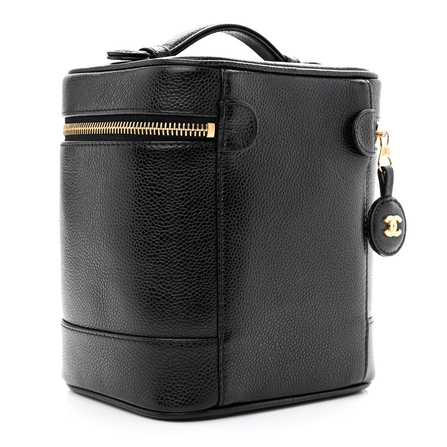 Chanel Caviar Vanity Cosmetic Case Black 3 of 11