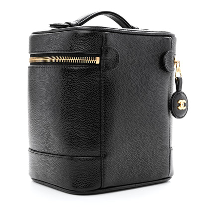 Chanel Caviar Vanity Cosmetic Case Black 3 of 11