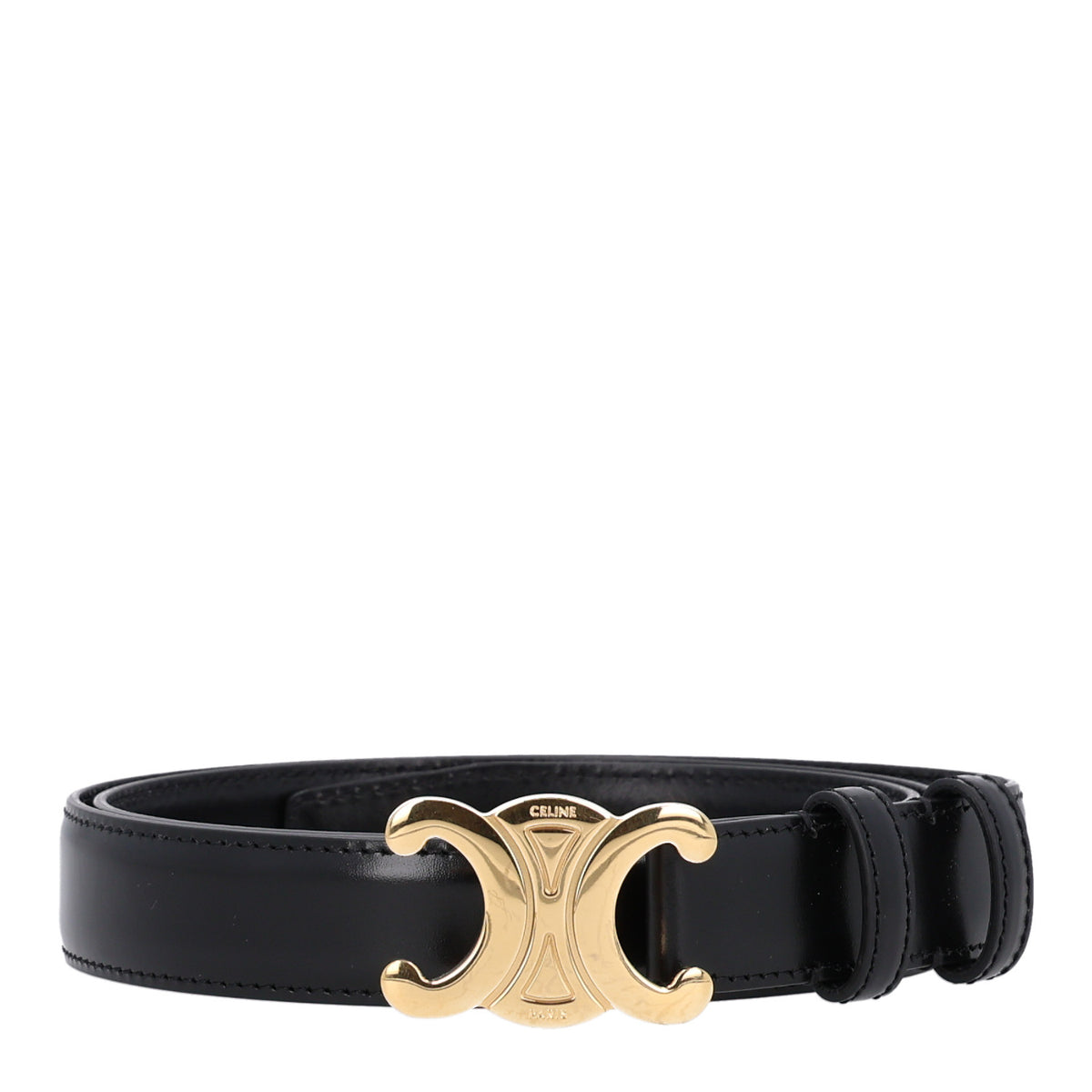Box Calfskin Medium 25mm Triomphe Belt 90 36 Black