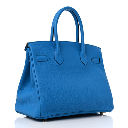 Hermes Togo BIRKIN 30 Bleu Zanzibar 3 of 10