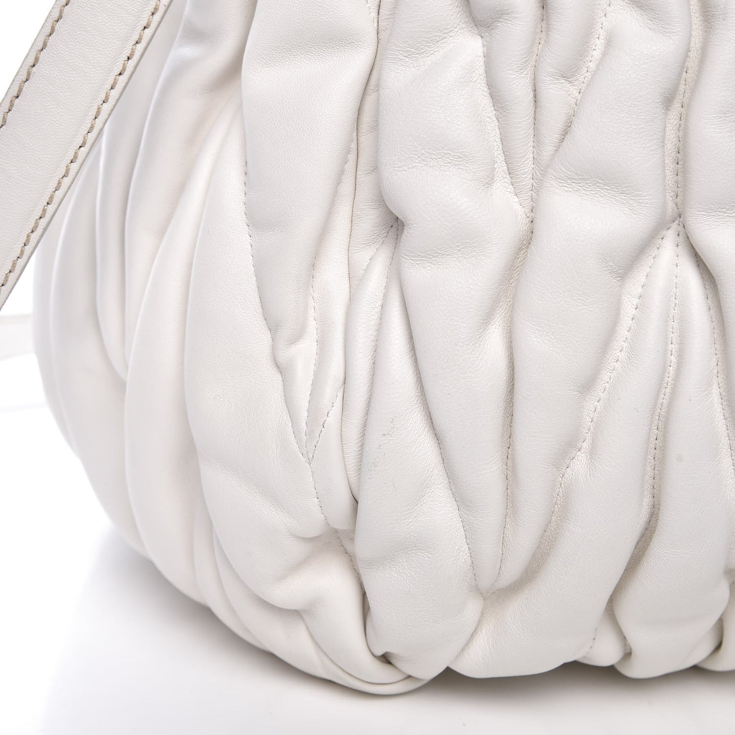 Nappa Matelasse Shopping Tote Bianco