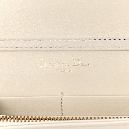Christian Dior Lambskin Studded Diorama Wallet on Chain Pouch Off White 11 of 13