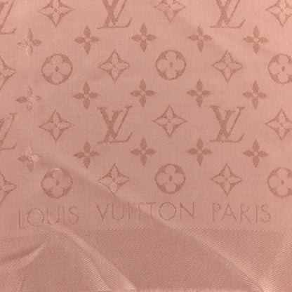 Louis Vuitton Silk Wool Monogram Shawl Rose 2 of 3