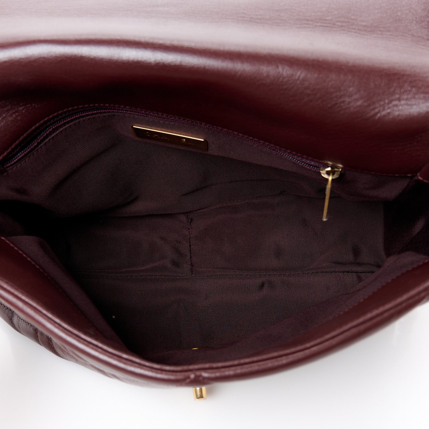 Chanel Goatskin Quilted Large Chanel 19 Flap Brown 5 of 10