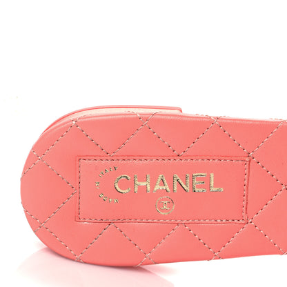 Chanel Satin Mule Sandals 38 Pink 7 of 8