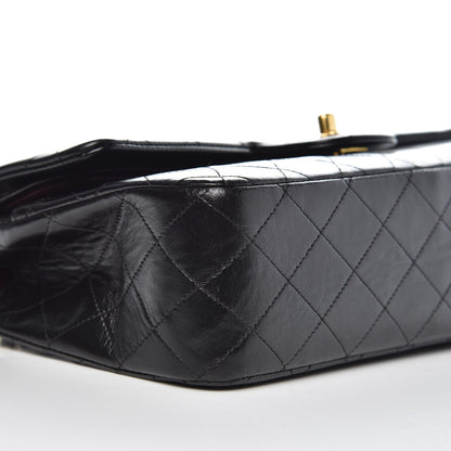 Chanel Lambskin Quilted Medium Double Flap Black 10 of 13
