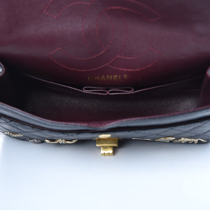 Chanel Aged Calfskin Lucky Charms 2.55 Reissue 225 Flap Black 5 of 11