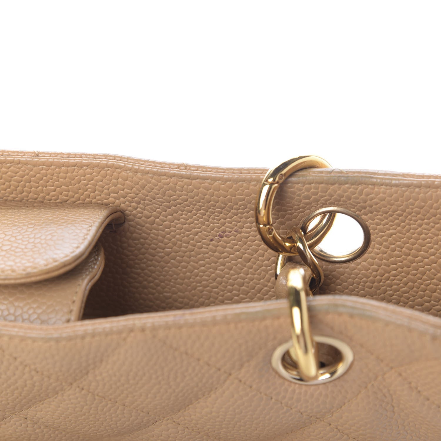 Chanel Caviar Quilted Petit Shopping Tote PST Dark Beige 13 of 18