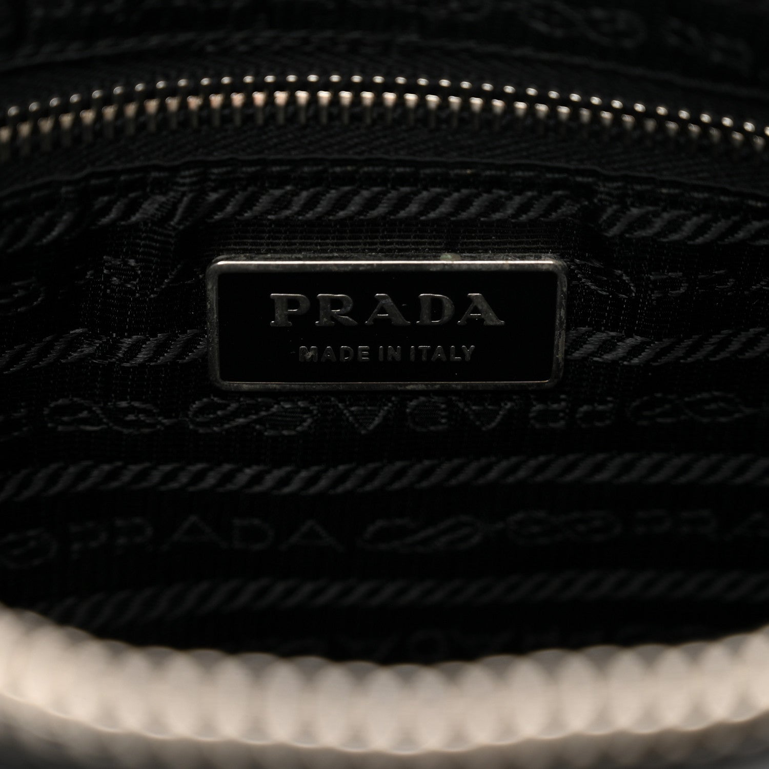 Prada Tessuto Nylon Calfskin Flat Messenger Bag Black 7 of 9