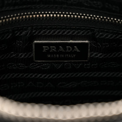 Prada Tessuto Nylon Calfskin Flat Messenger Bag Black 7 of 9