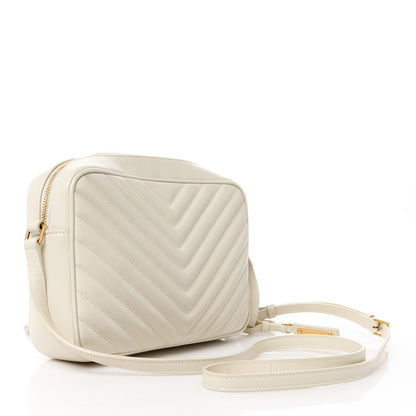 Saint Laurent Calfskin Matelasse Monogram Lou Camera Bag Crema Soft 3 of 11