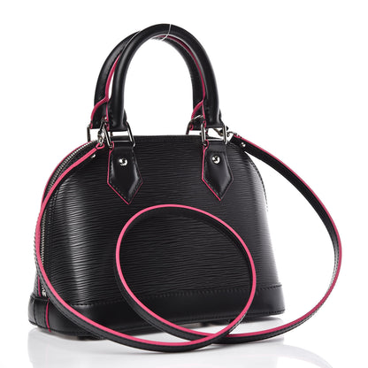 Louis Vuitton Epi Alma BB Black Hot Pink 3 of 10