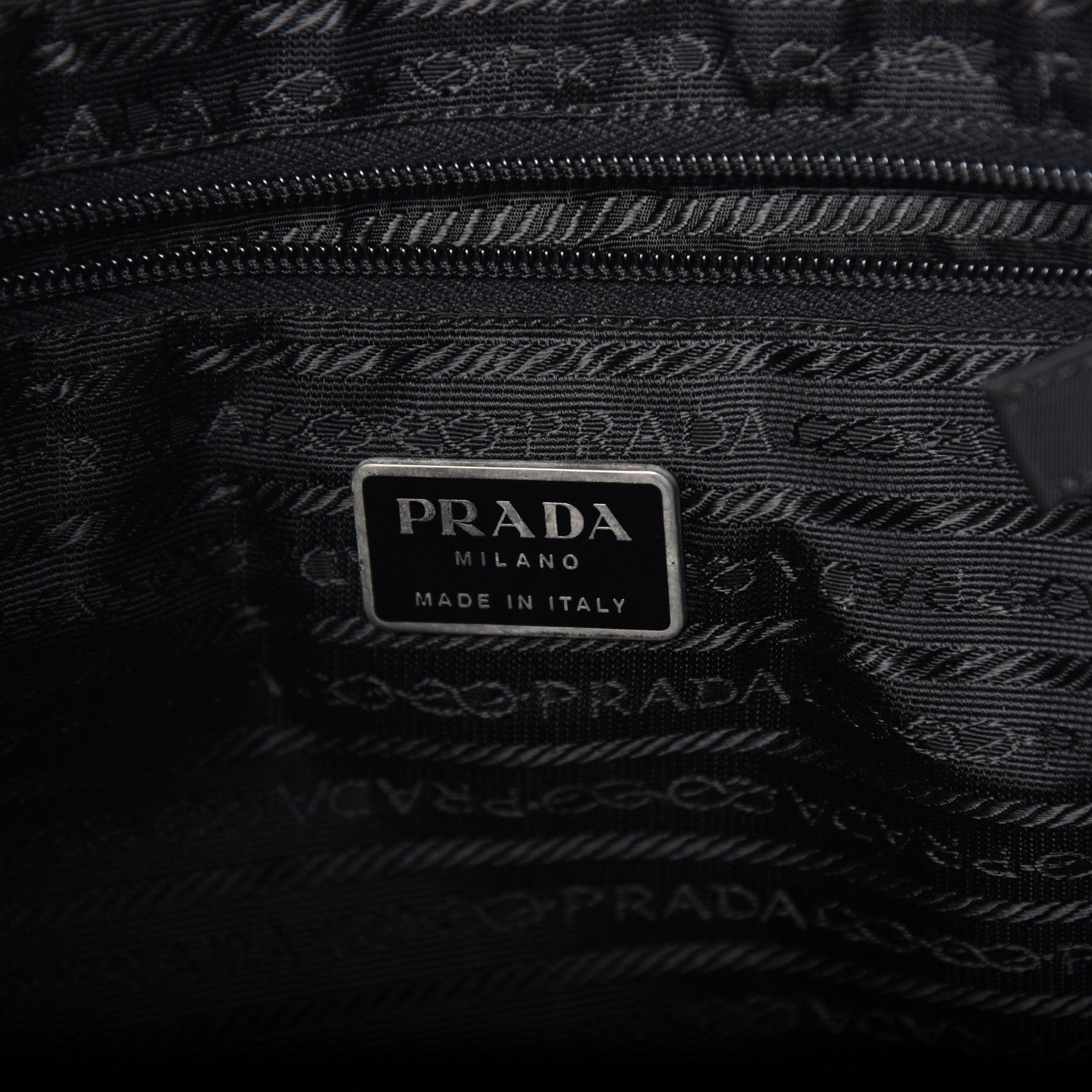 Prada Nylon Vela Shoulder Bag Black 6 of 9