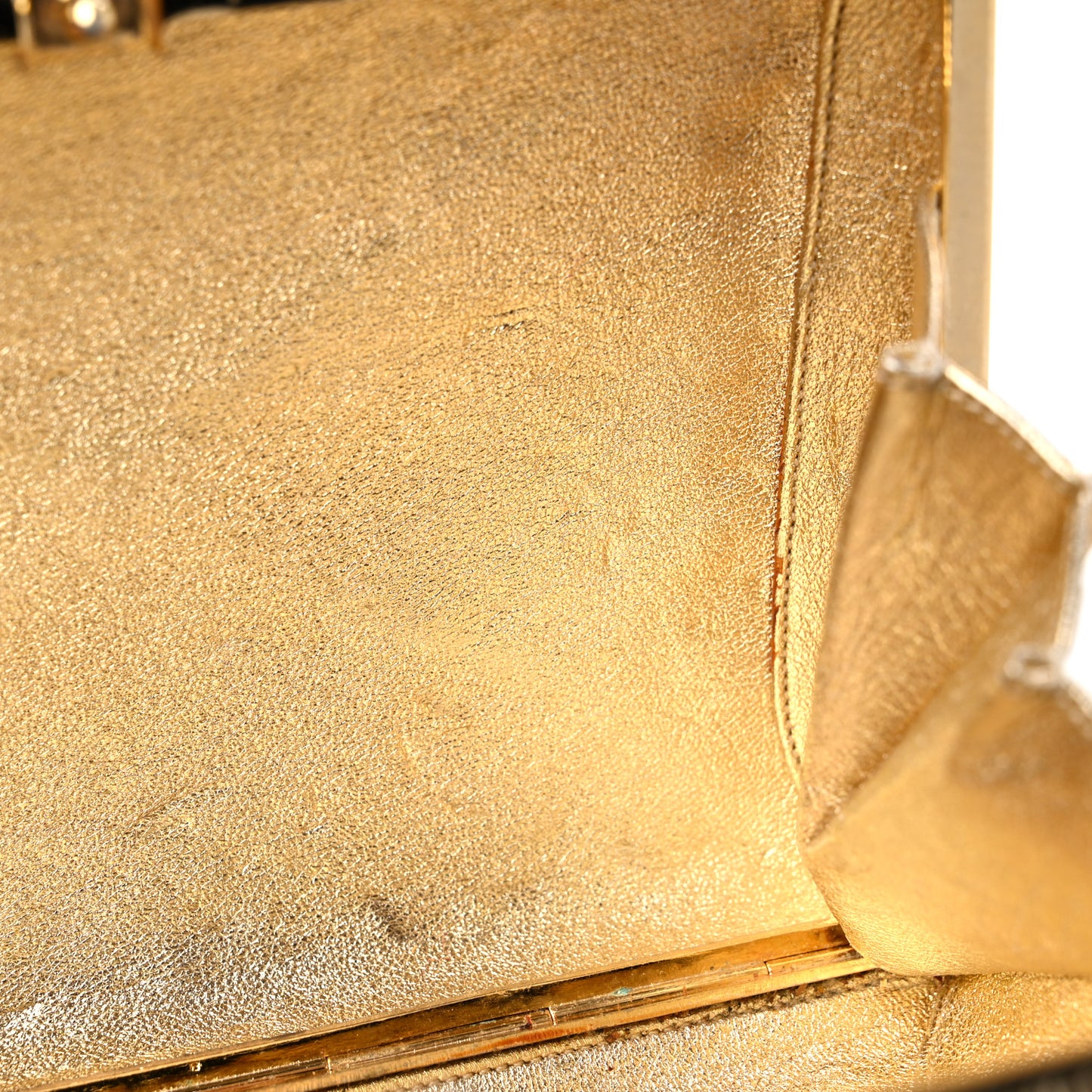 Swarovski Crystal Minaudiere Clutch Gold