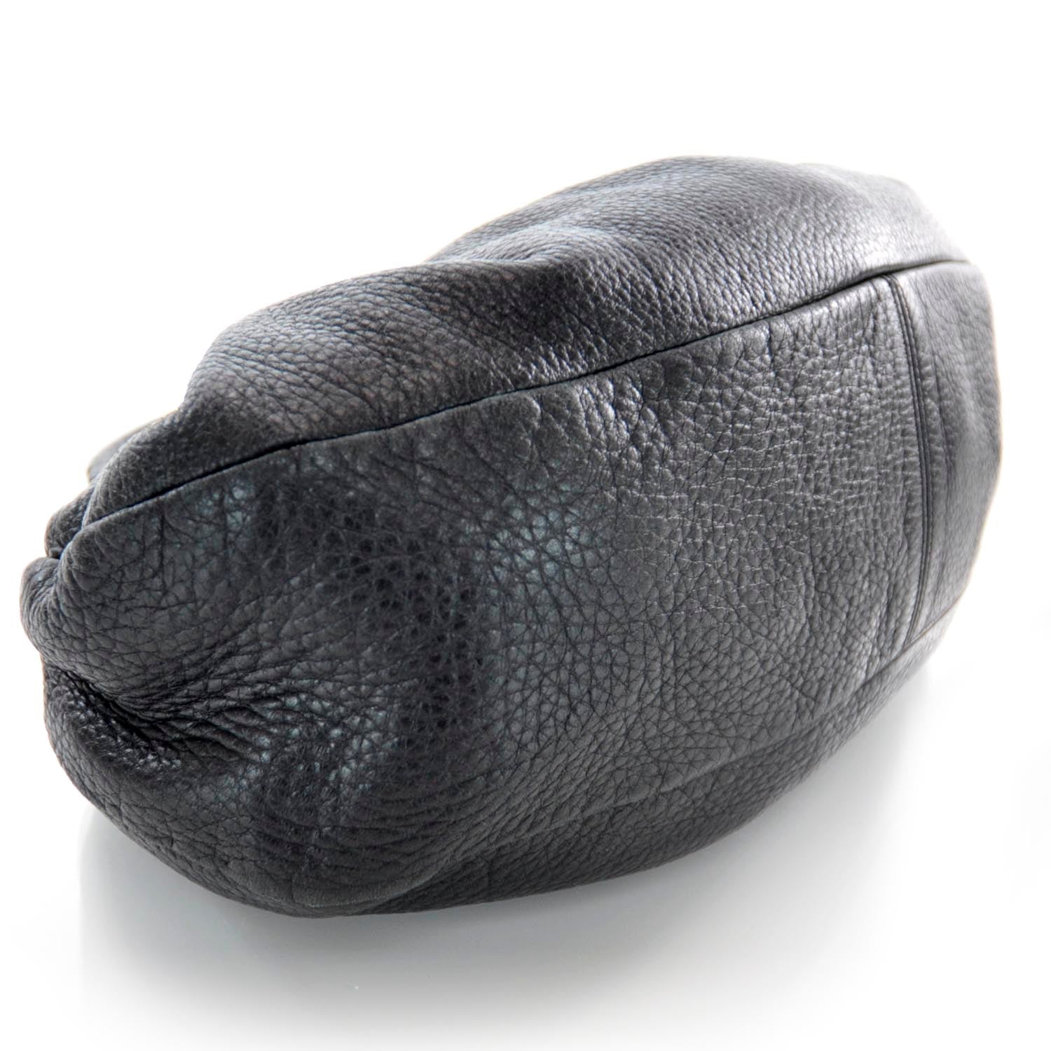Bottega Veneta Leather Woven Handle Tote Nero 4 of 7