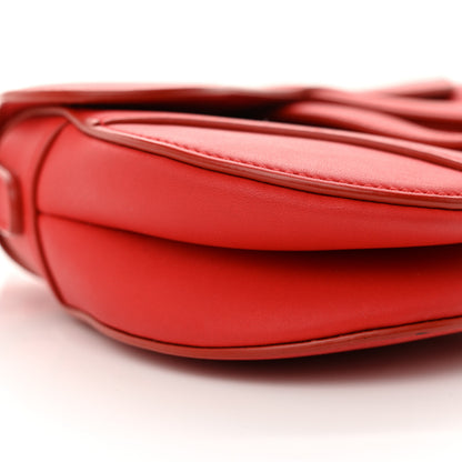 Christian Dior Ultra Matte Calfskin Mini Saddle Bag Red 9 of 10