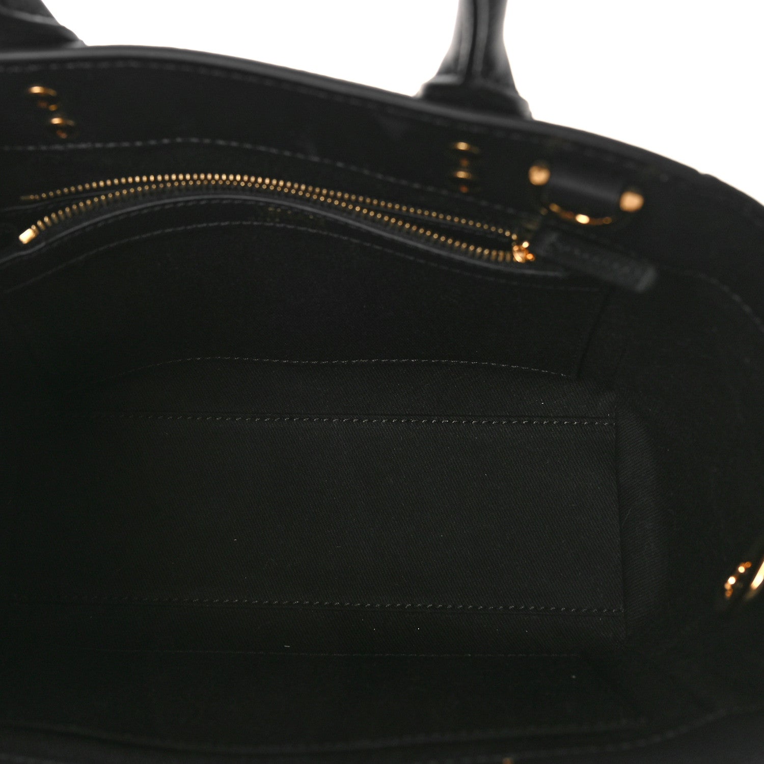 Versace Grained Calfskin Small La Medusa Chain Convertible Tote Black 5 of 8