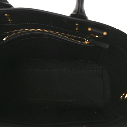 Versace Grained Calfskin Small La Medusa Chain Convertible Tote Black 5 of 8