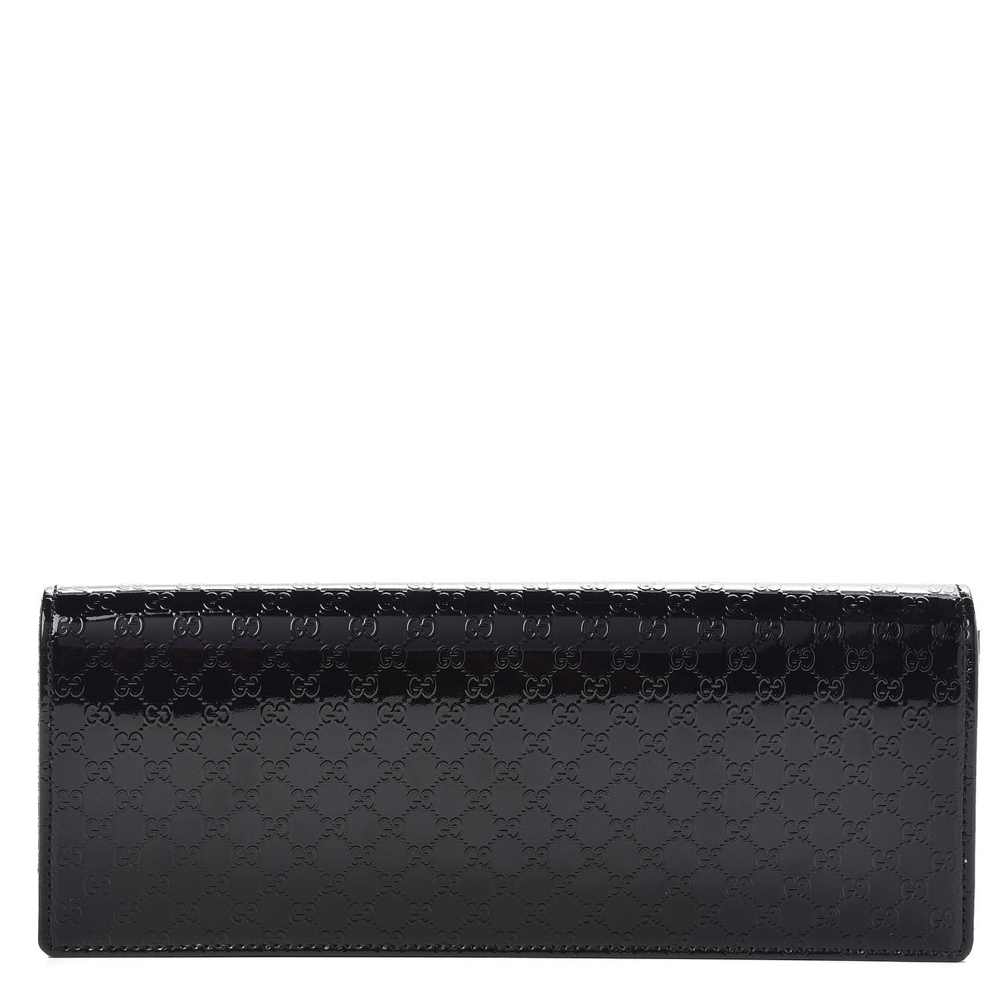Patent Microguccissima Small Broadway Clutch Black