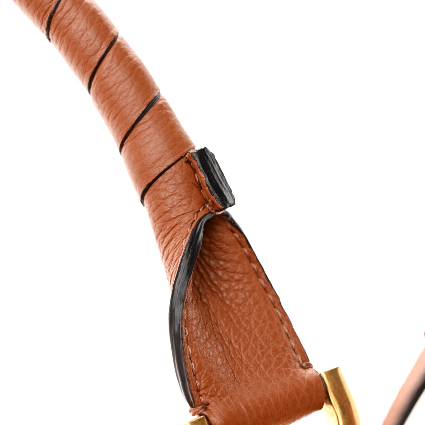 Calfskin Shearling Medium Marcie Satchel Tan