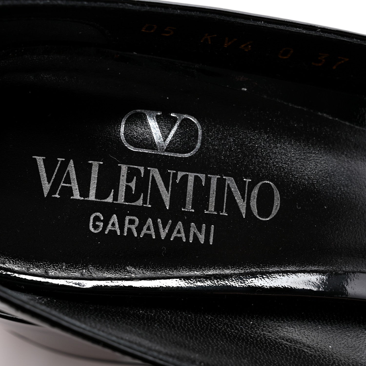 Valentino Garavani Patent Vlogo Lockette Ankle Strap 50mm Pumps 37 Black 7 of 10