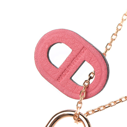 Hermes Swift O'Maillon Pendant Necklace Rose Azalee 6 of 8