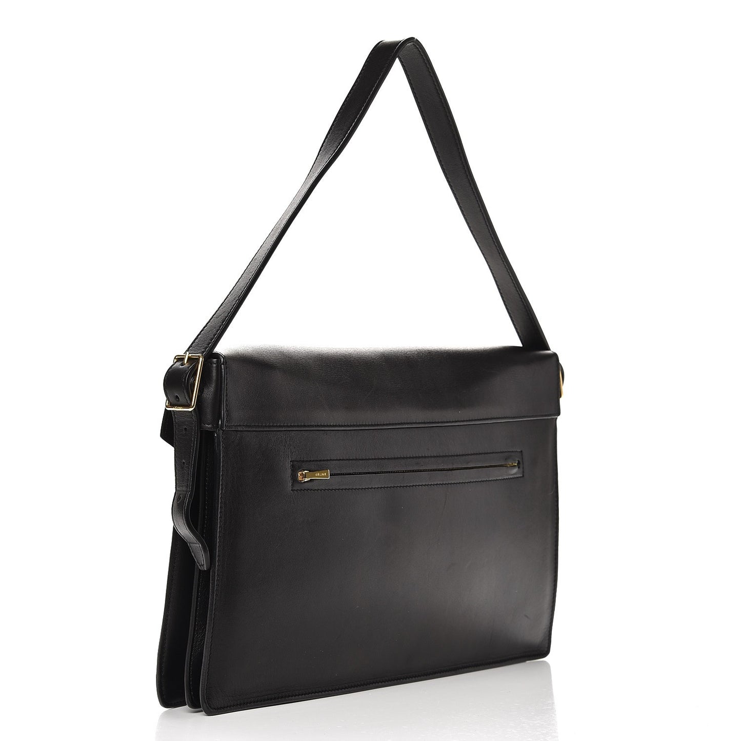 Smooth Calfskin Medium Diamond Shoulder Bag Black