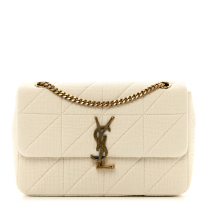 Saint Laurent Jersey Wool Patchwork Monogram Medium Jamie Vanilla Ice 1 of 9