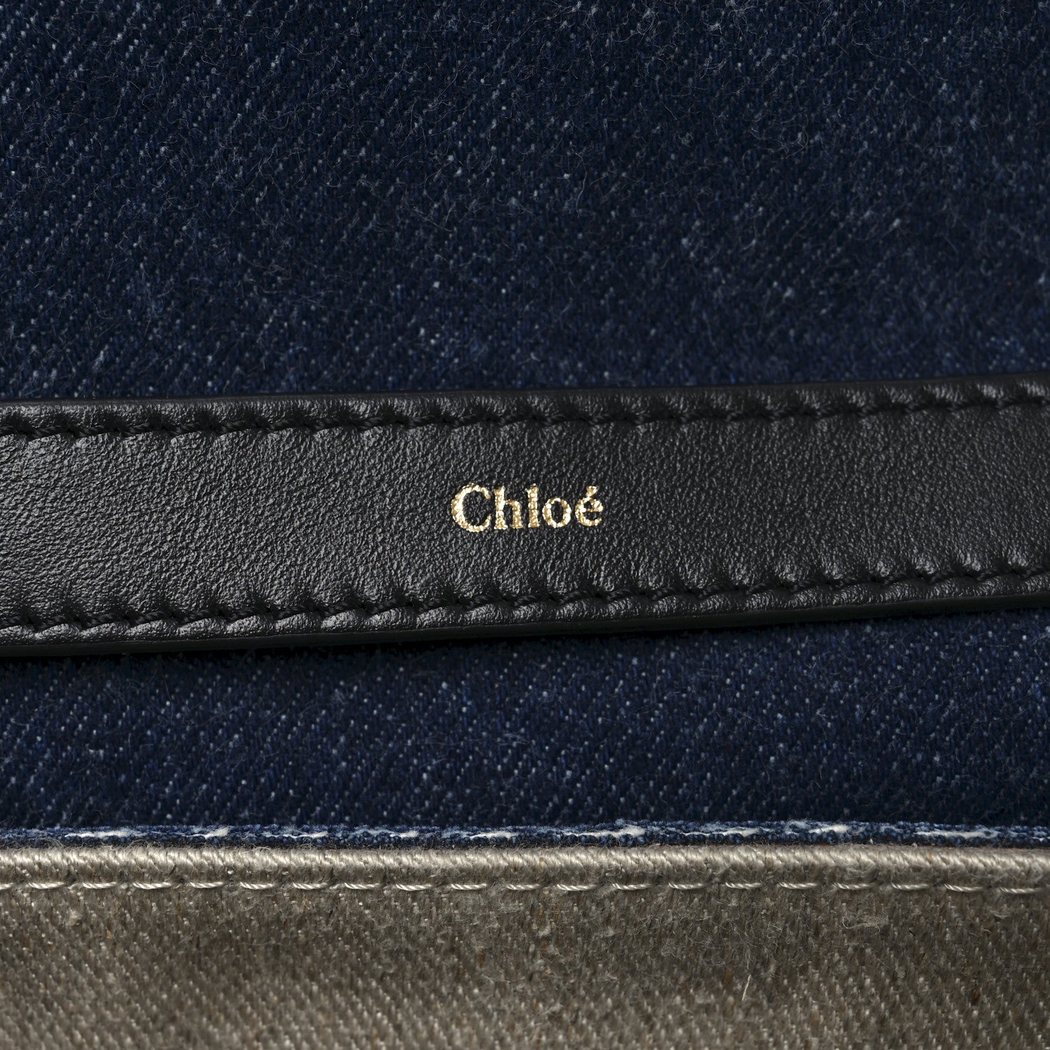 Chloe Denim Medium Penelope Shoulder Bag Blue 6 of 11