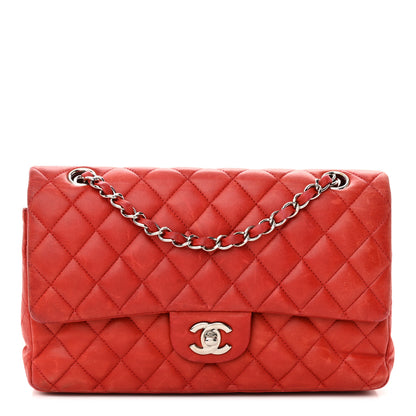 Chanel Lambskin Quilted Medium Double Flap Red 1 of 20