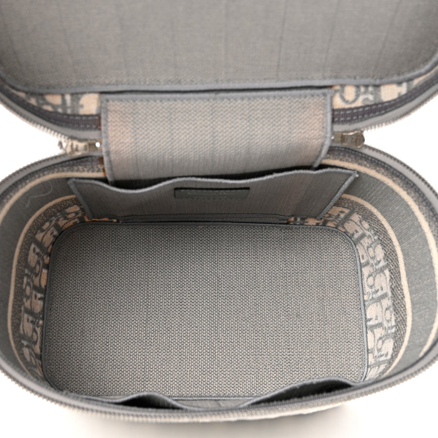 Oblique Diortravel Vanity Case Grey