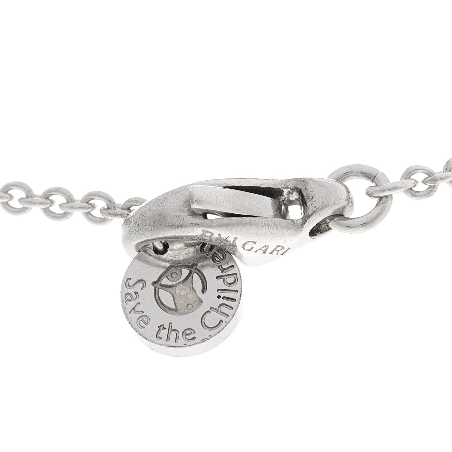 Sterling Silver Ceramic Save The Children Pendant Necklace